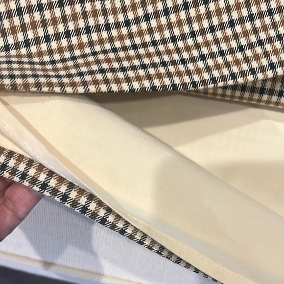 NWT NA-KD Brown check mini Skirt size EU 38/US 8 - Picture 7 of 7